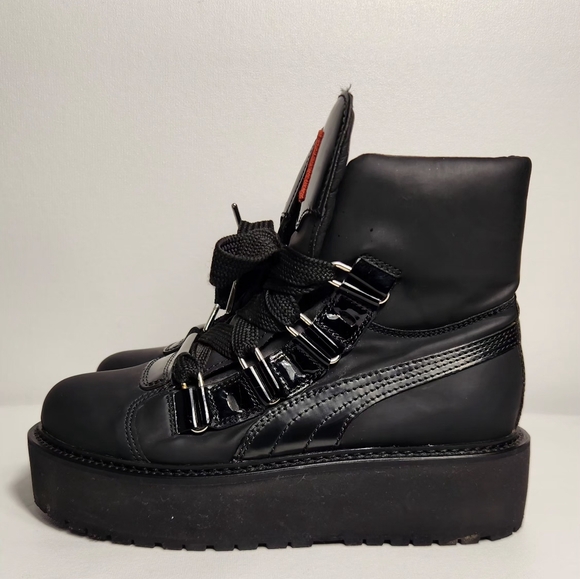 Puma Fenty By Rihanna Sneaker Combat Boot Platform Women Size 8 - Picture 3 of 10